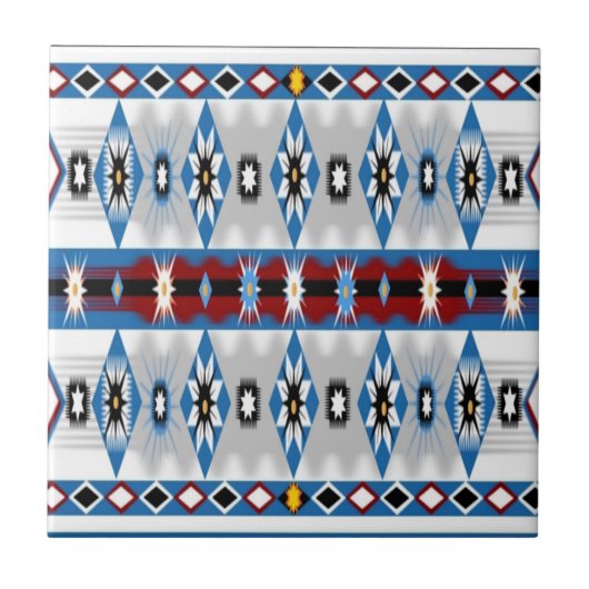 ネイティブアメリカンのスー族のタイル タイル (正面)