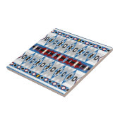 ネイティブアメリカンのスー族のタイル タイル (側面)