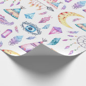 ネイティブアメリカンのテント小屋のDreamcatchersの矢 ラッピングペーパー (角)