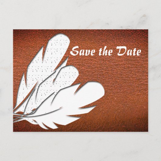 ネイティブアメリカンのデザイン 案内ポストカード (正面)