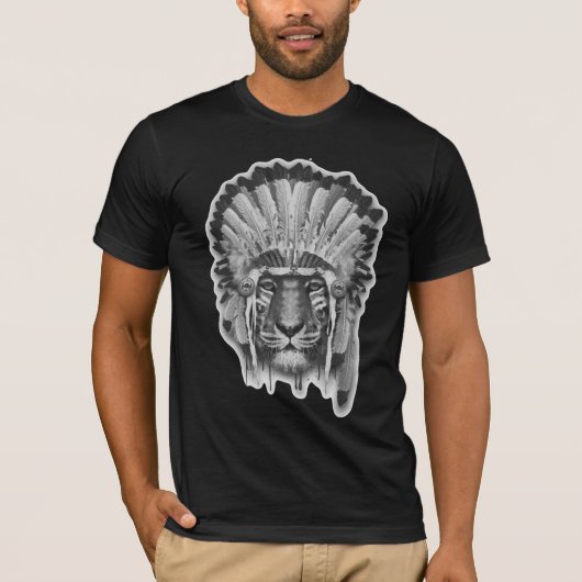 ネイティブアメリカンのトラの責任者 Tシャツ (正面)