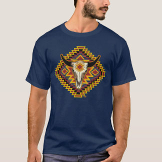 ネイティブアメリカンのバッファローのデザイン2 Tシャツ