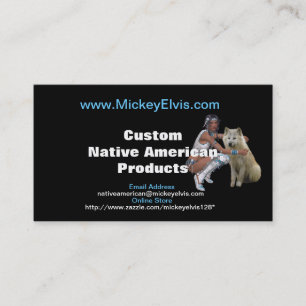 ネイティブアメリカンのプロフィールカード 名刺