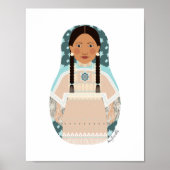 ネイティブアメリカンのマトリョーシュカポスター ポスター (正面)