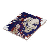 ネイティブアメリカンのモホーク語 タイル (側面)