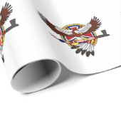 ネイティブアメリカンのワシ ラッピングペーパー (ロールコーナー)