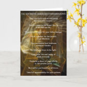 ネイティブアメリカンの十戒 カード (黄色い花)