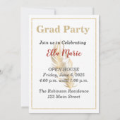 ネイティブアメリカンの卒業オープンハウス招待状 招待状 (裏面)