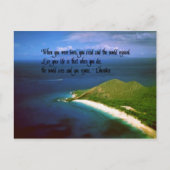 ネイティブアメリカンの名言 ポストカード (正面)