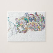 ネイティブアメリカンの女の子の頭飾り ジグソーパズル (横)