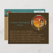 ネイティブアメリカンの女の子 シーズンポストカード (正面/裏面)