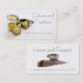 ネイティブアメリカンの思考カード 名刺 (正面/裏面)