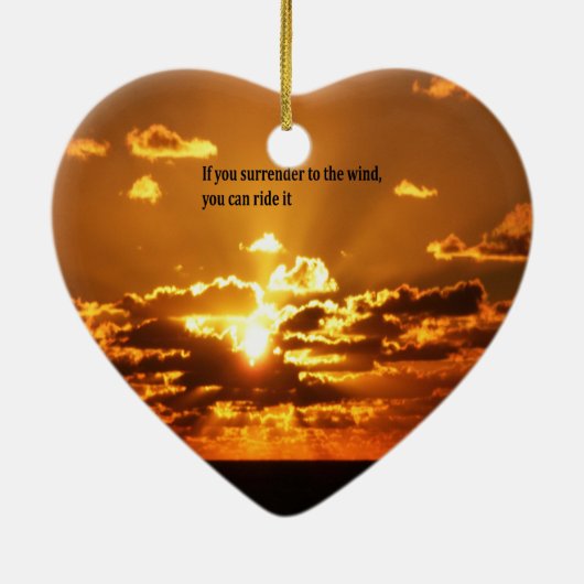 ネイティブアメリカンの感動的な引用文 セラミックオーナメント (裏面)