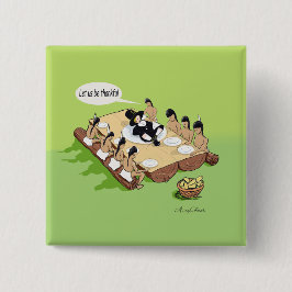 ネイティブアメリカンの感謝祭 缶バッジ