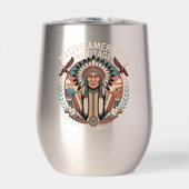 ネイティブアメリカンの文化遺産を象徴する魔法瓶タンブラー (正面)