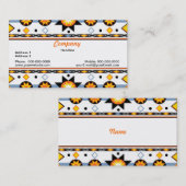 ネイティブアメリカンの日曜日パターン名刺 名刺 (正面/裏面)