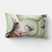 ネイティブアメリカンの枕アメリカインディアンの枕 ランバークッション (裏面)