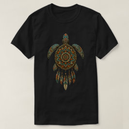 ネイティブアメリカンの海亀メディスンホイール Tシャツ
