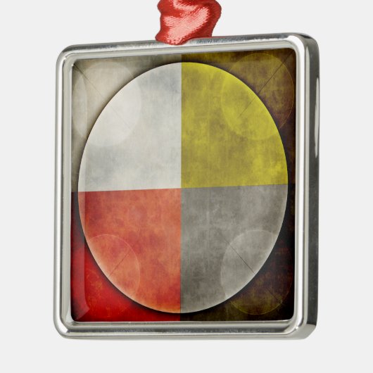 ネイティブアメリカンの神聖なたが メタルオーナメント (左)