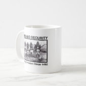 ネイティブアメリカンの自国の保安のTシャツ コーヒーマグカップ (正面左)