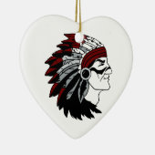 ネイティブアメリカンの責任者 セラミックオーナメント (右)