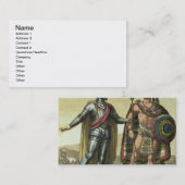 ネイティブアメリカンの責任者(色を持つ征服者 名刺 (正面/裏面)