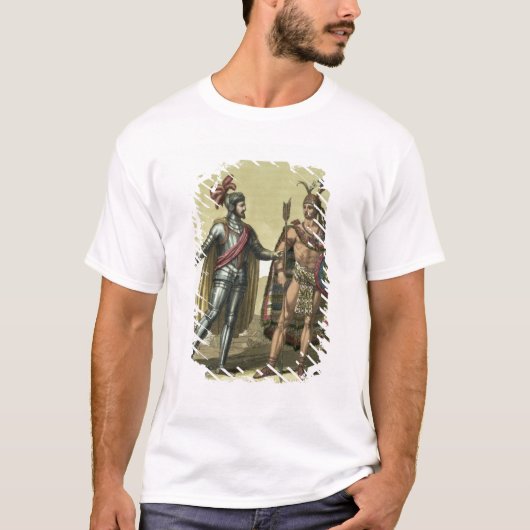 ネイティブアメリカンの責任者(色を持つ征服者 Tシャツ (正面)