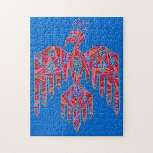 ネイティブアメリカンの雷鳥のジグソーパズルのゲーム ジグソーパズル (縦)