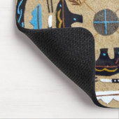 ネイティブアメリカンの"Sandpainting"の西部のマウスパッド マウスパッド (コーナー)