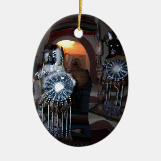 ネイティブアメリカンのKachinaの人形 セラミックオーナメント