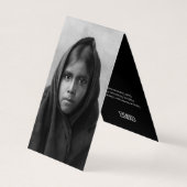 ネイティブアメリカンは名刺を調査します 名刺 (裏面)