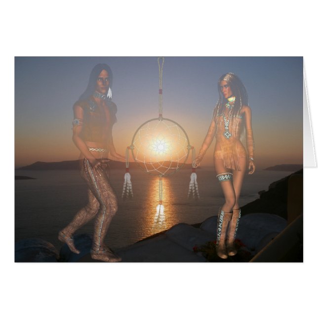 ネイティブアメリカンカード (正面横)