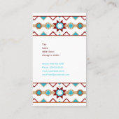 ネイティブアメリカンパターン 名刺 (裏面)