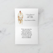 ネイティブアメリカン追悼写真への感謝 サンキューカード (内部)