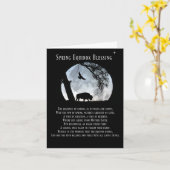 ネイティブアメリカン風の春分の祝福 カード (黄色い花)