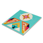 ネイティブアメリカン・サウスウエスト・トライバルアート タイル (側面)