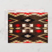 ネイティブアメリカン トライバル デザイン プリント ポストカード (正面/裏面)