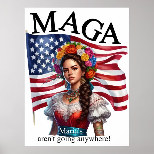 ネイティブアメリカン+メキシコの伝統融合_Maria ポスター (正面)