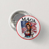 ネイティブアメリカン+メキシコの伝統融合_Maria 缶バッジ (正面&裏面)