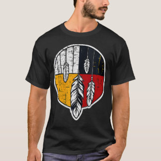 ネイティブアメリカン メディスンホイール 精神 S Tシャツ