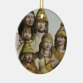 ネイティブアメリカン(色のlitho)の勉強 セラミックオーナメント (右)