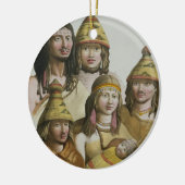 ネイティブアメリカン(色のlitho)の勉強 セラミックオーナメント (左)