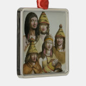 ネイティブアメリカン(色のlitho)の勉強 メタルオーナメント (右)