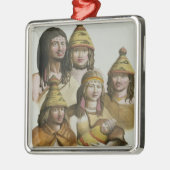 ネイティブアメリカン(色のlitho)の勉強 メタルオーナメント (左)