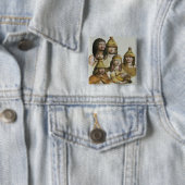 ネイティブアメリカン(色のlitho)の勉強 缶バッジ (インサイチュ)