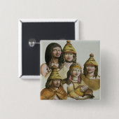 ネイティブアメリカン(色のlitho)の勉強 缶バッジ (正面&裏面)