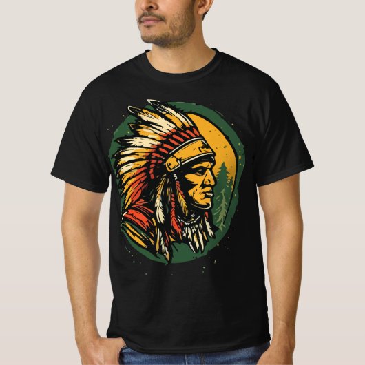ネイティブアメリカン Tシャツ (正面)