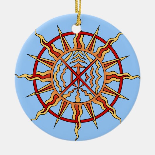 ネイティブアート オーナメント ファーストネイションズ 記念品 (正面)