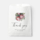 ネイティブプロテア水彩花ボホー植物学 フェイバーバッグ (正面)