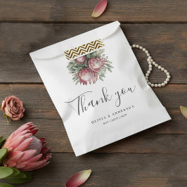 ネイティブプロテア水彩花ボホー植物学 フェイバーバッグ